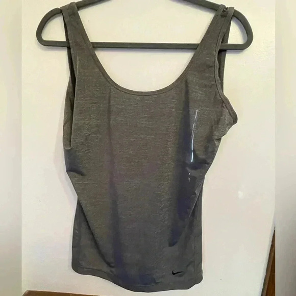 Nike Scoop back athletic top size L gray - Picture 1 of 3